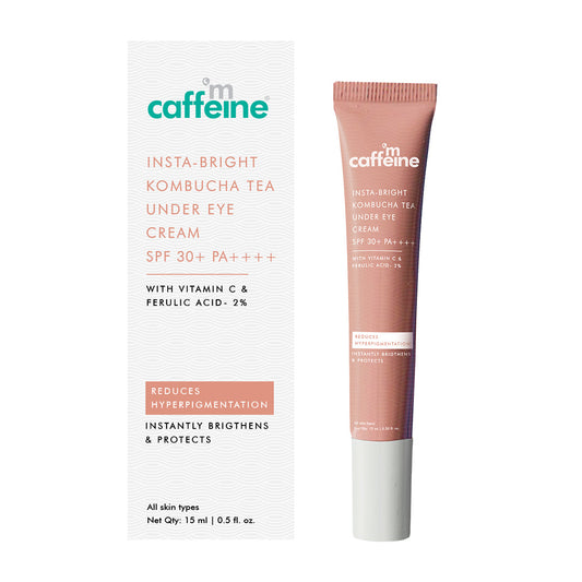 mCaffeine Insta-Bright Kombucha Tea Under Eye Cream SPF 30+ PA++++ - 15ml