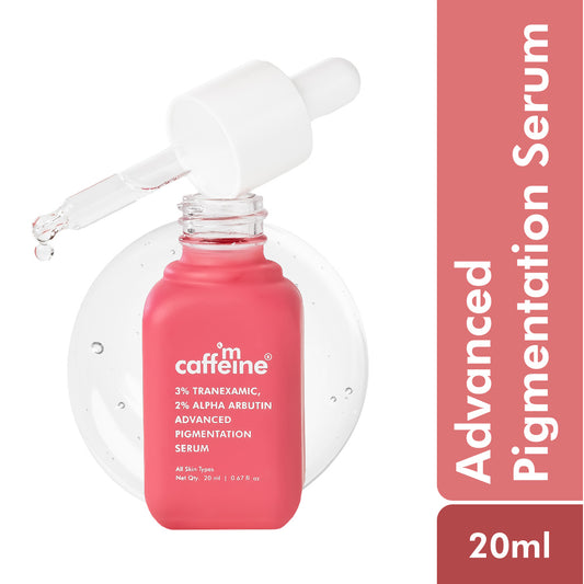 mCaffeine CLEAR GLOW 3% Tranexamic,2% Alpha Arbutin Advanced Pigmentation Serum Treatment For Melasma