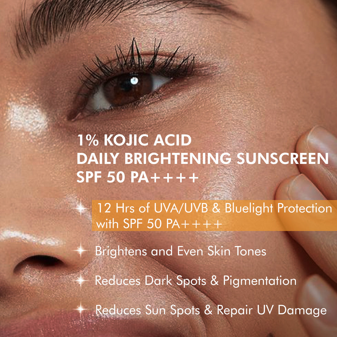 mCaffeine CLEAR GLOW 1% Kojic Acid, Alpha Arbutin Daily Brightening Sunscreen|SPF 50 PA++++ Non Greasy