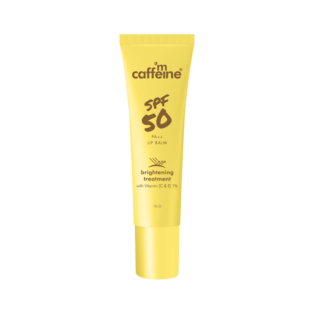 mCaffeine SPF 50 PA++ Lip Balm | Brightens & Even-Tones Lip | 24hrs Moisturization