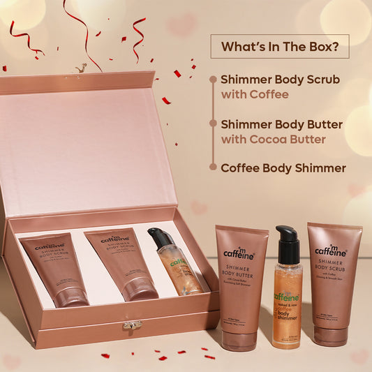 mCaffeine Shimmer & Glow Body Gift Kit