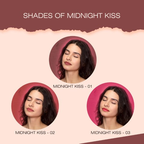 Lip Crayon Lipstick for Women, Lightweight & Nourishing Formula, 01 - Midnight Kiss, Muted Pink, 2.5 g