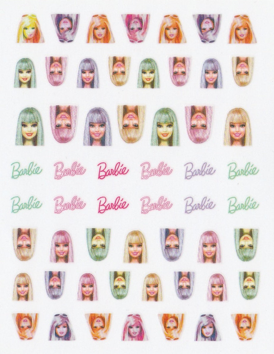 3D Self-Adhesive Nail Art Stickers - Barbie 002