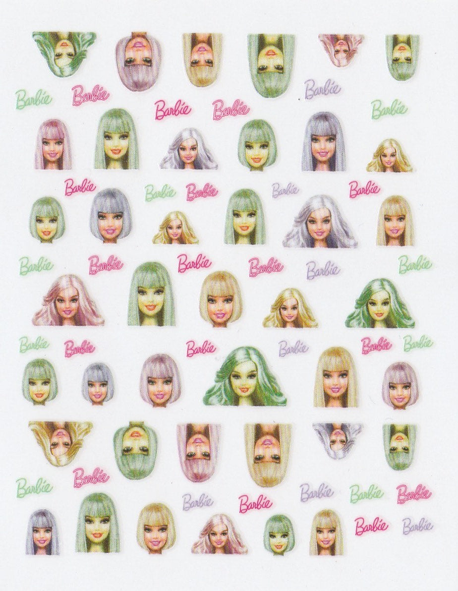 3D Self-Adhesive Nail Art Stickers - Barbie 004