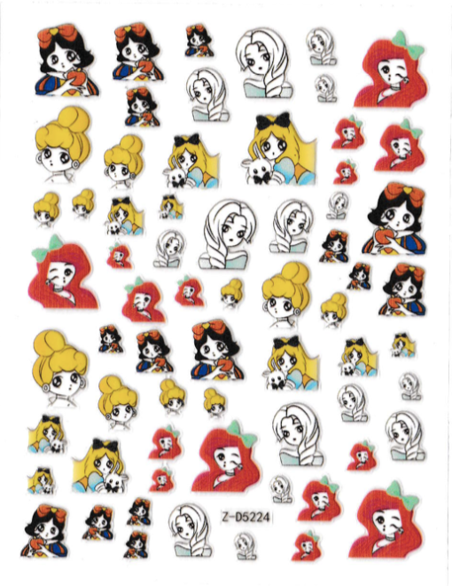 3D Self-Adhesive Nail Art Stickers - Disney D5224