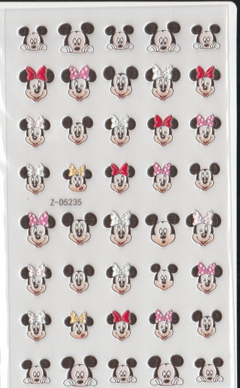 5D Self-Adhesive Nail Art Stickers - Mickey D5235