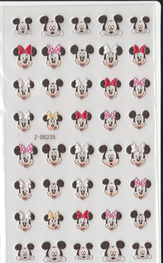 5D Self-Adhesive Nail Art Stickers - Mickey D5235