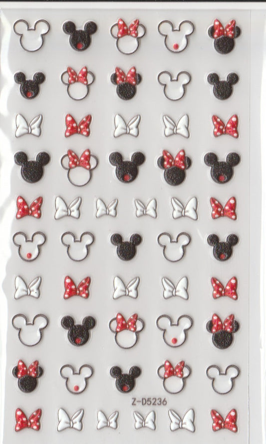 5D Self-Adhesive Nail Art Stickers - Mickey D5236