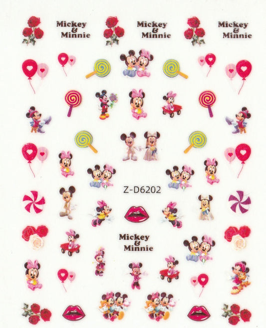 3D Self-Adhesive Nail Art Stickers - Mickey D6202