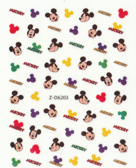 3D Self-Adhesive Nail Art Stickers - Mickey D6203