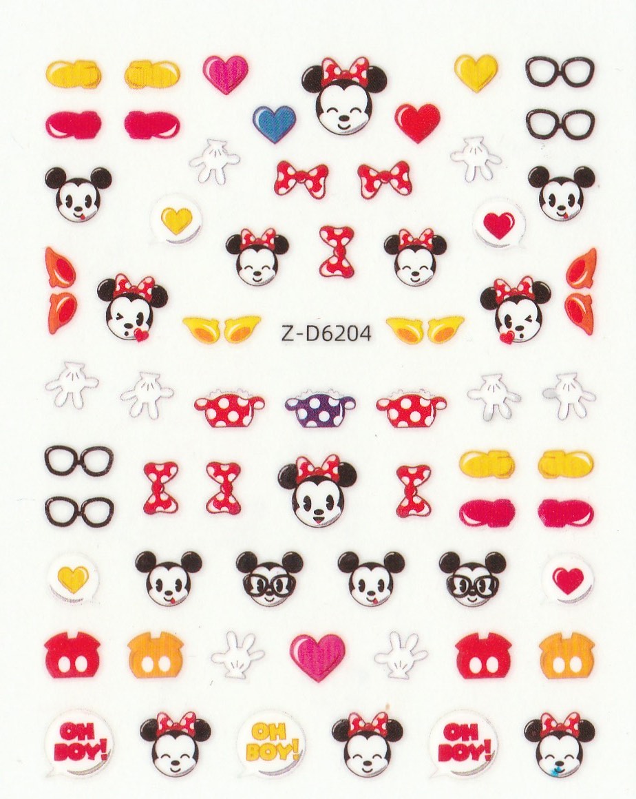 3D Self-Adhesive Nail Art Stickers - Mickey D6204