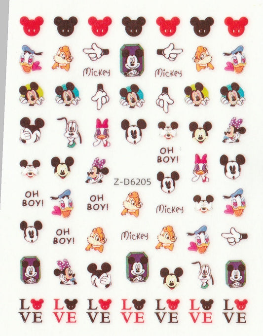 3D Self-Adhesive Nail Art Stickers - Mickey D6205