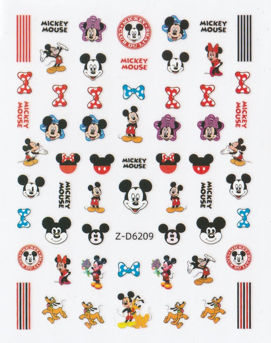 3D Self-Adhesive Nail Art Stickers - Mickey D6209