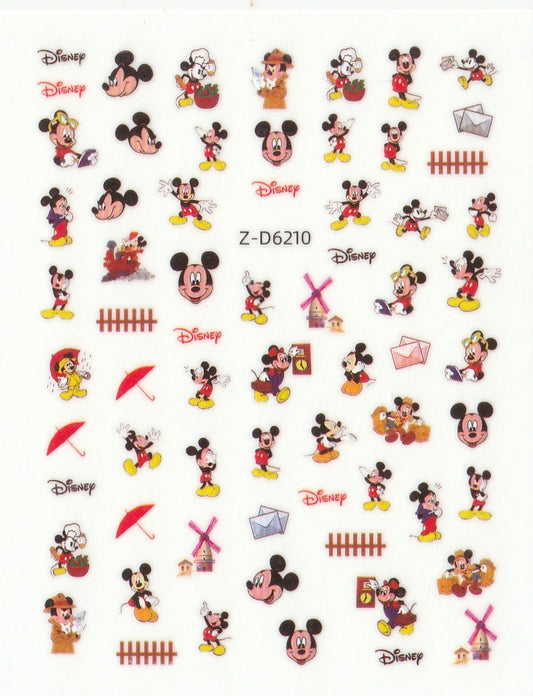 3D Self-Adhesive Nail Art Stickers - Mickey D6210