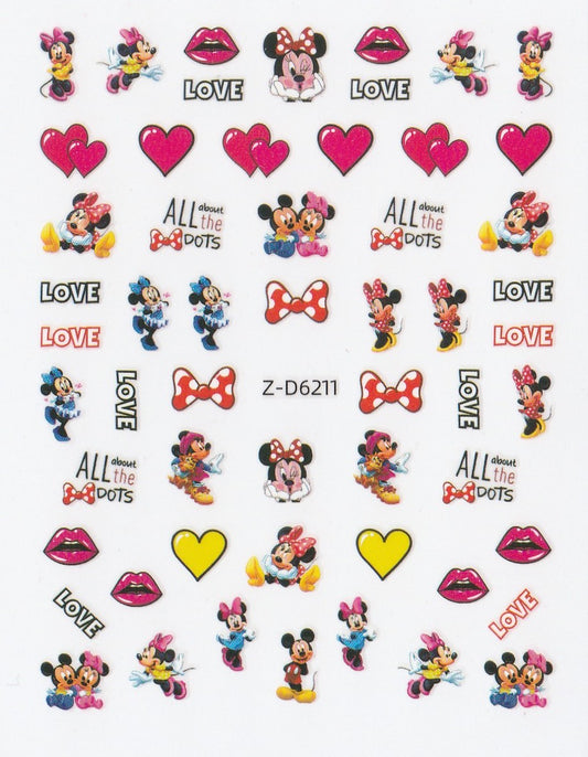 3D Self-Adhesive Nail Art Stickers - Mickey D6211