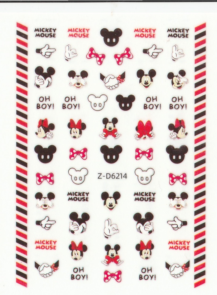 3D Self-Adhesive Nail Art Stickers - Mickey D6214