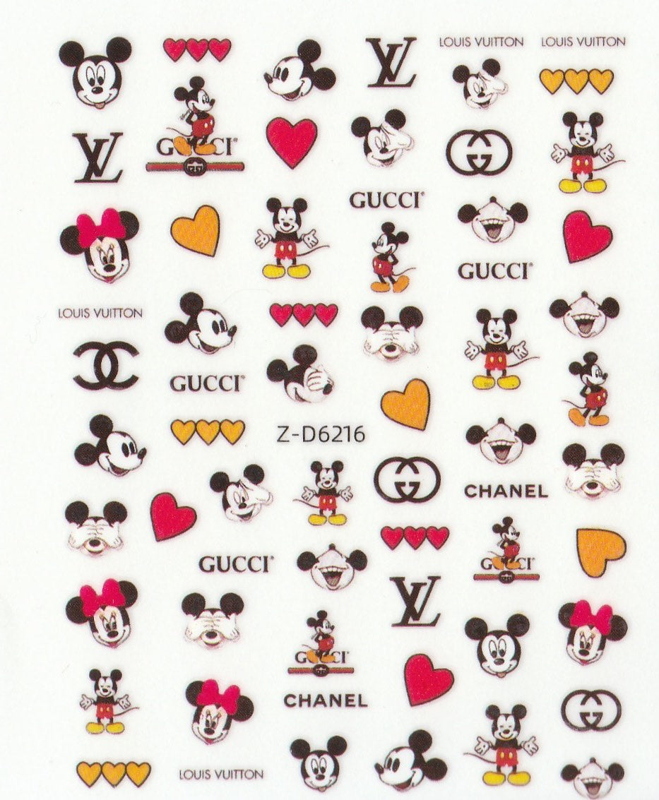 3D Self-Adhesive Nail Art Stickers - Mickey D6216