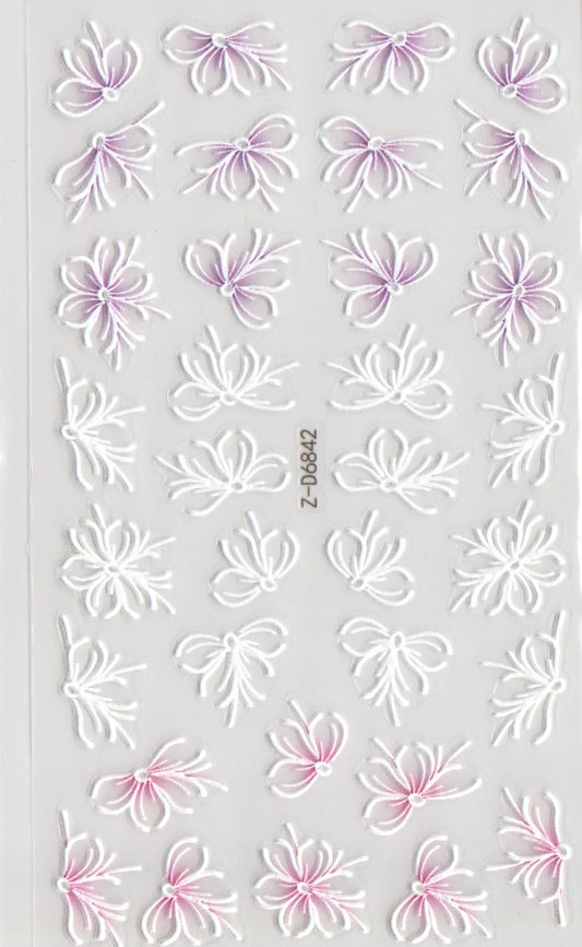 5D Self-Adhesive Nail Art Stickers - Flowers D6842