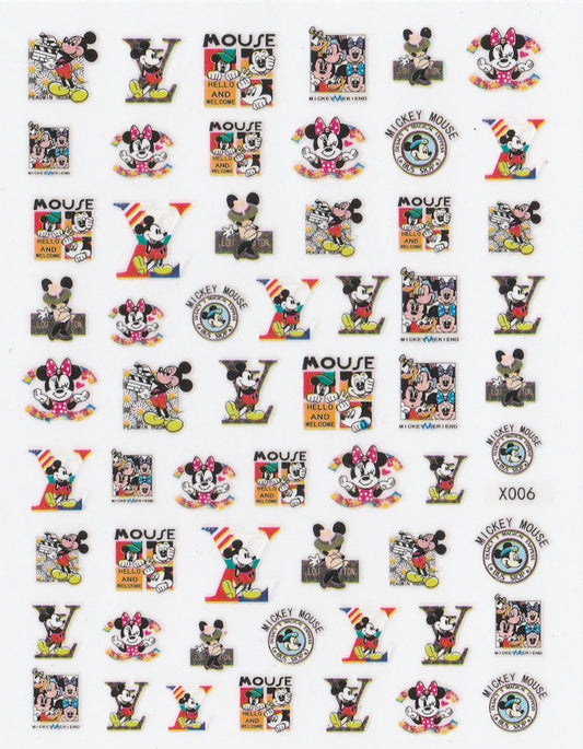 3D Self-Adhesive Nail Art Stickers - Mickey X006