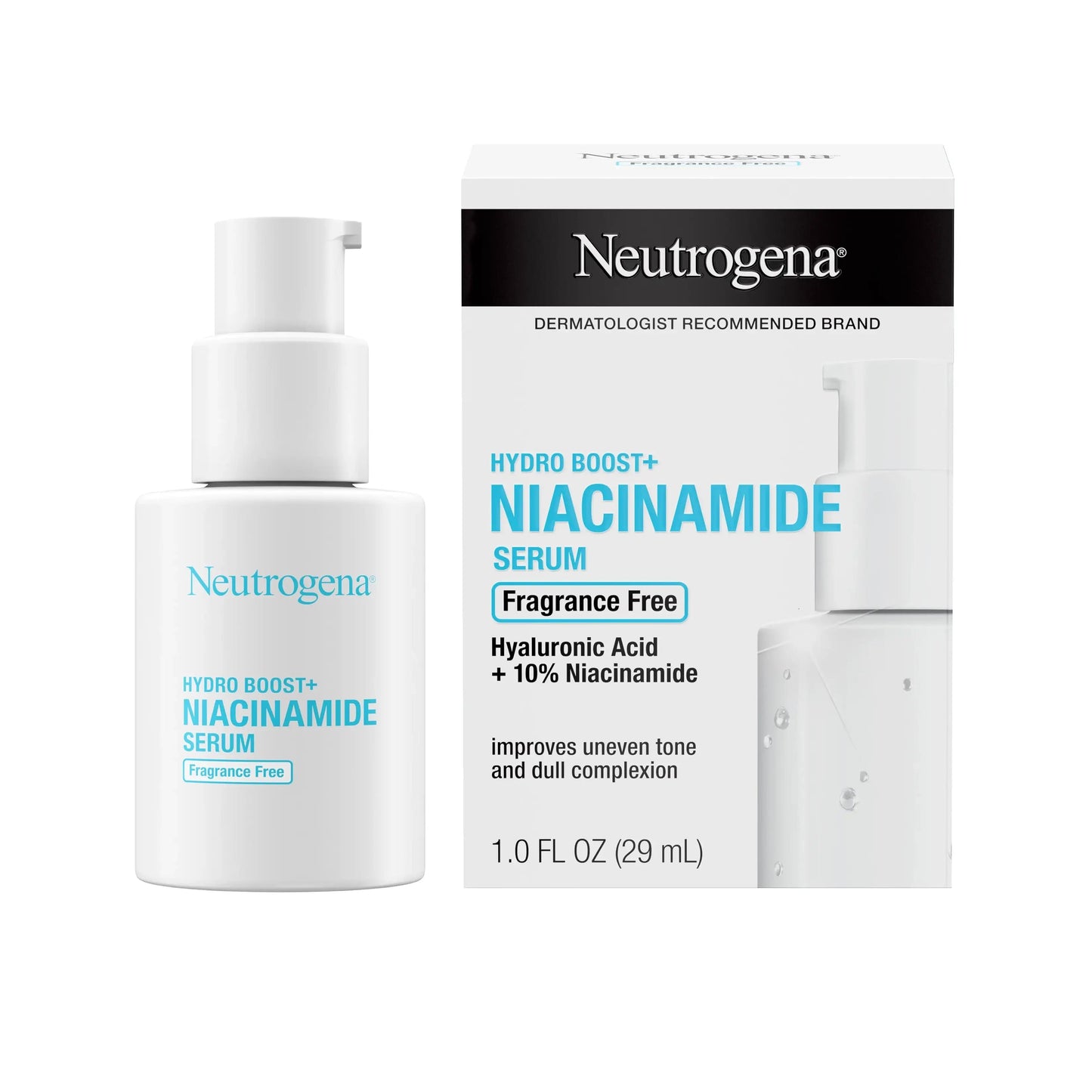 Hydro Boost+ Niacinamide Serum, Fragrance Free