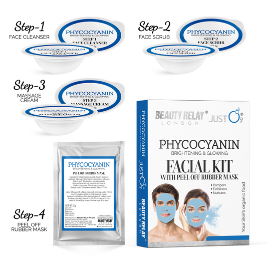 Phycocyanin Facial Kit With Peel-Off Rubber Mask