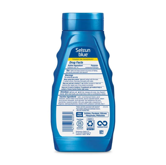 Selsun Blue Itchy Dry Scalp Antidandruff Shampoo - 325 ml