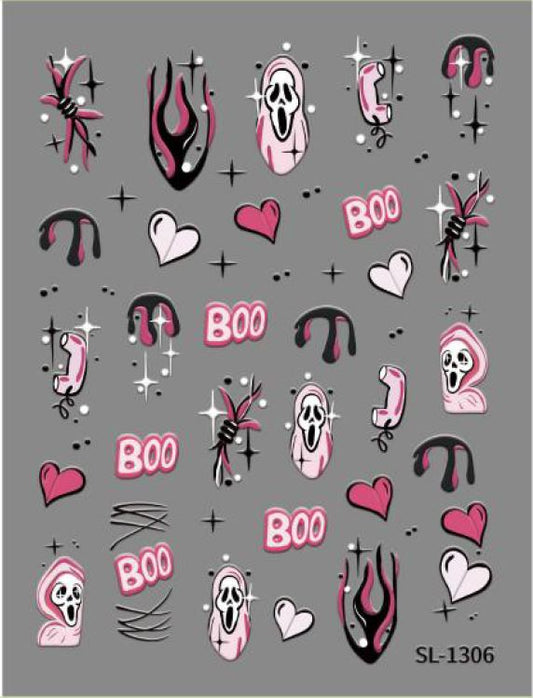 5D Self-Adhesive Nail Art Stickers - BOO 1306