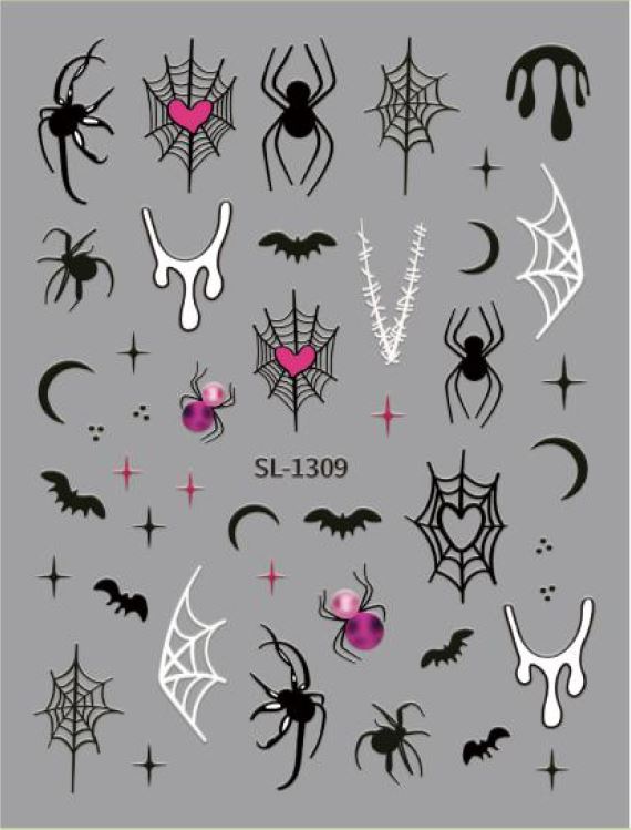 5D Self-Adhesive Nail Art Stickers - Web 1309