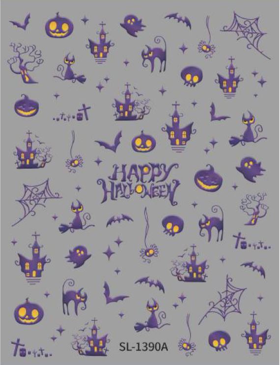 5D Self-Adhesive Nail Art Stickers - Halloween 1390