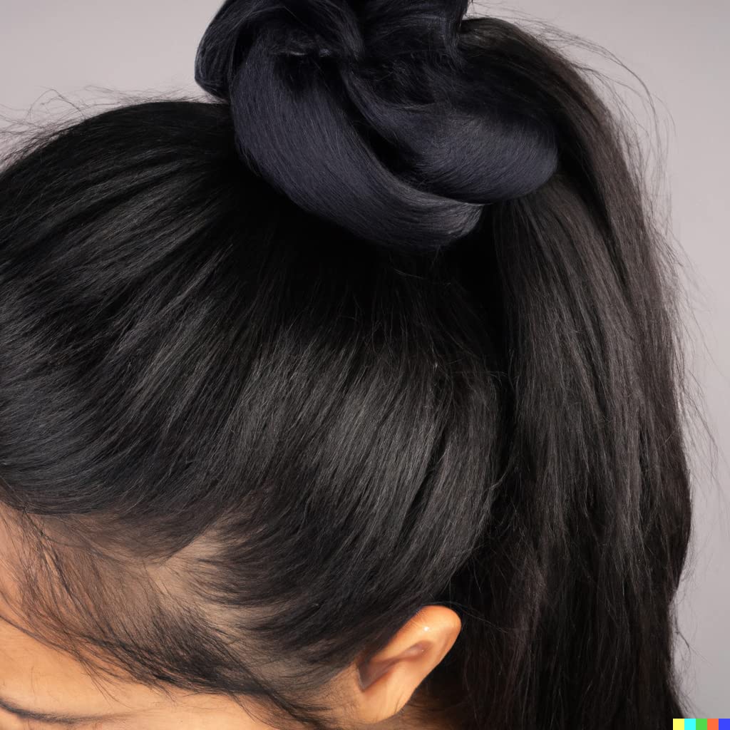 Satin Scrunchies - Set of 2 - Black & White