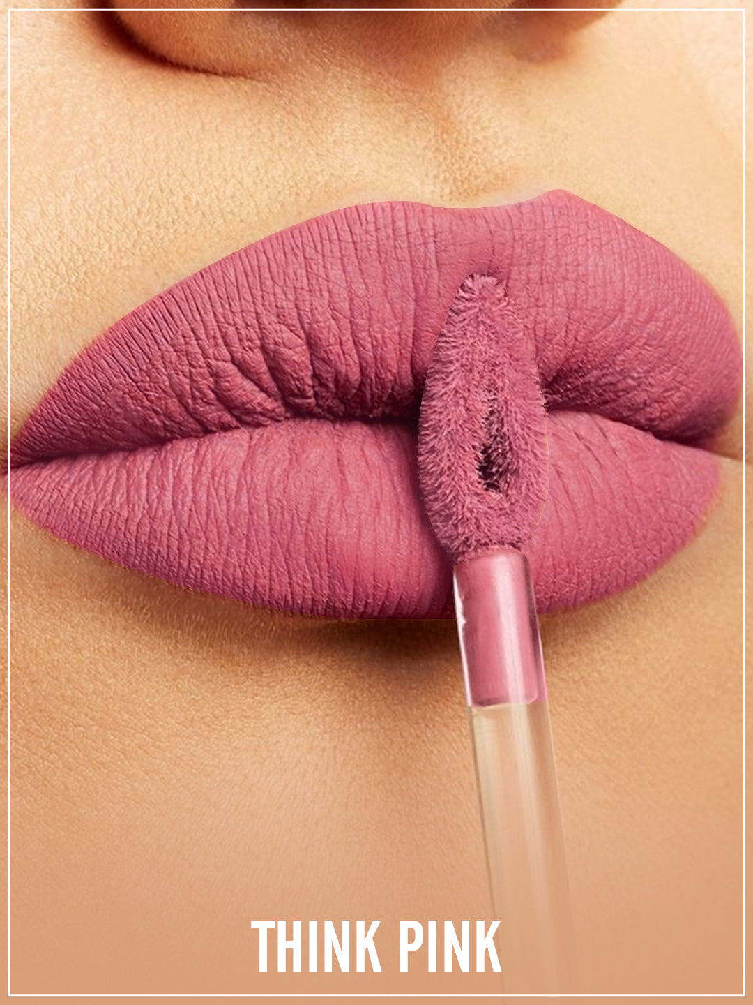 Matte Liquid Lipstick for Women, Long Lasting, Transfer and Waterproof, Think Pink, 4.5 ml