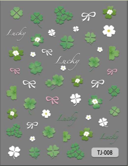 5D Self-Adhesive Nail Art Stickers - Lucky 008