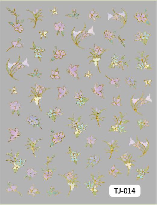 5D Self-Adhesive Nail Art Stickers - Angles 014