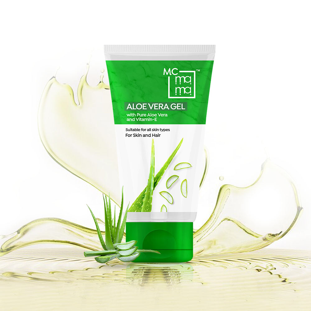 Aloevera Gel With Pure Aloevera and Vitamin E Suitable for all skin & Hair types - 200g