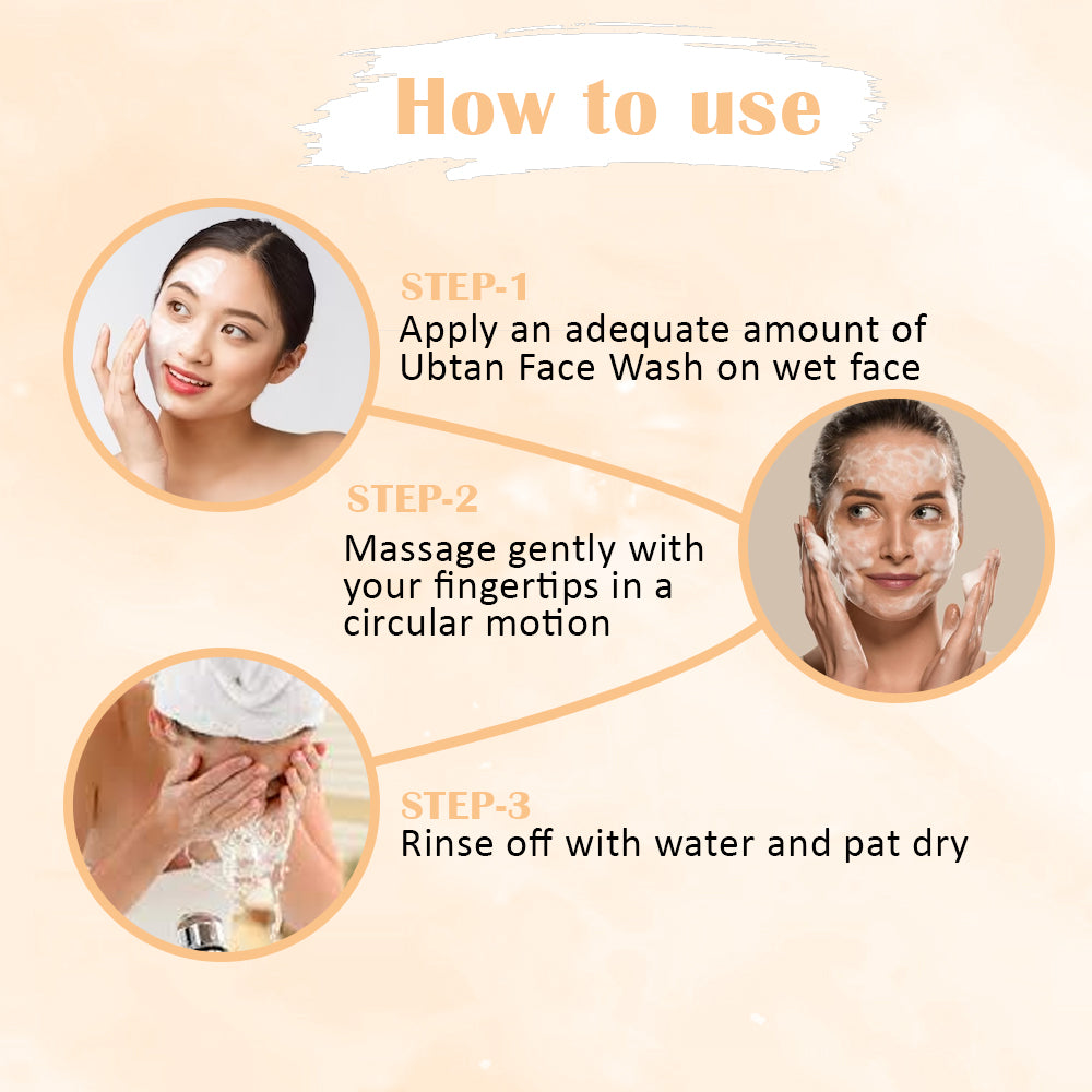 Ubtan Face Wash for Tan Removal and Skin Brightening, for Women & Men 175g