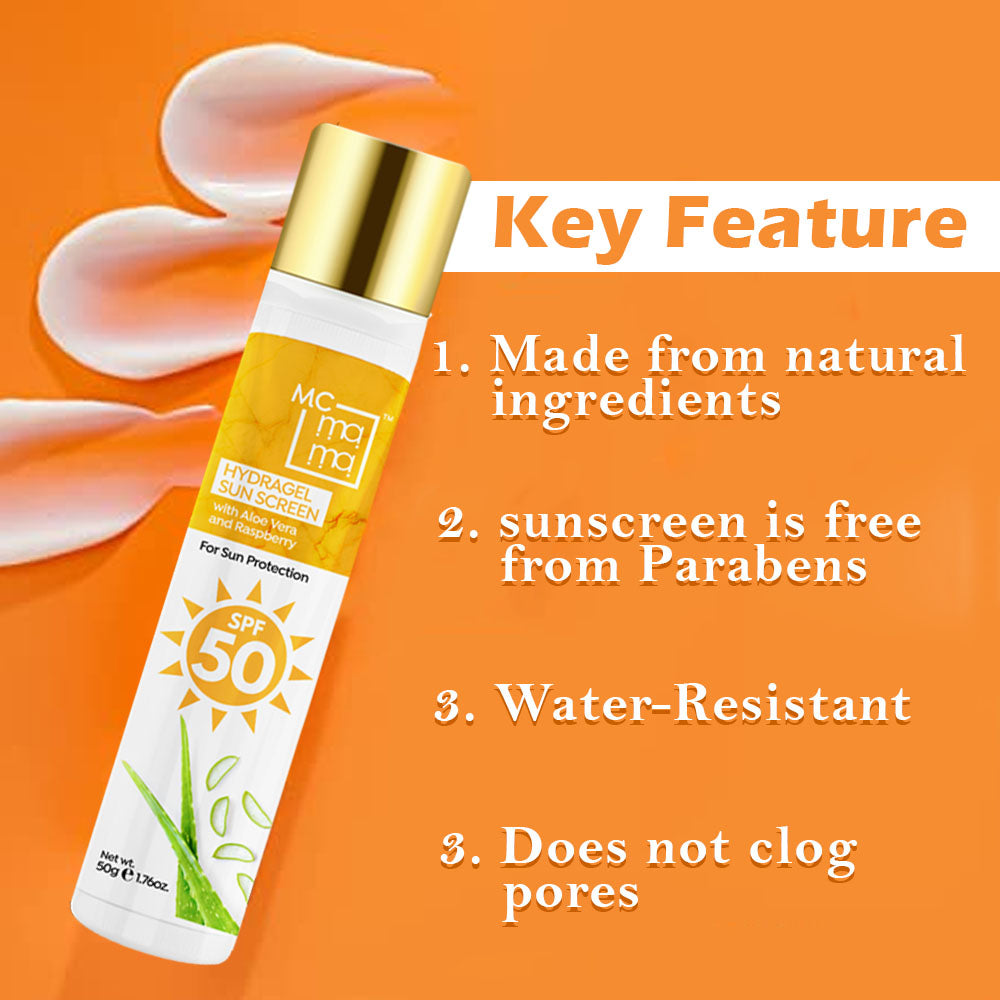 Hydra Gel Sunscreen SPF 50+++ for Sun protection, Matte Look for Women & Men, 50g