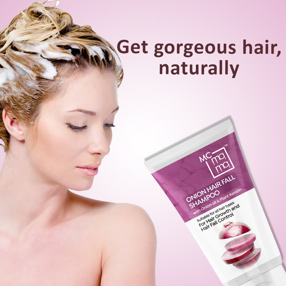 Onion Hair Fall Shampoo for Hair Growth & Hair Fall Control, with Onion Oil & Plant Keratin 200ml