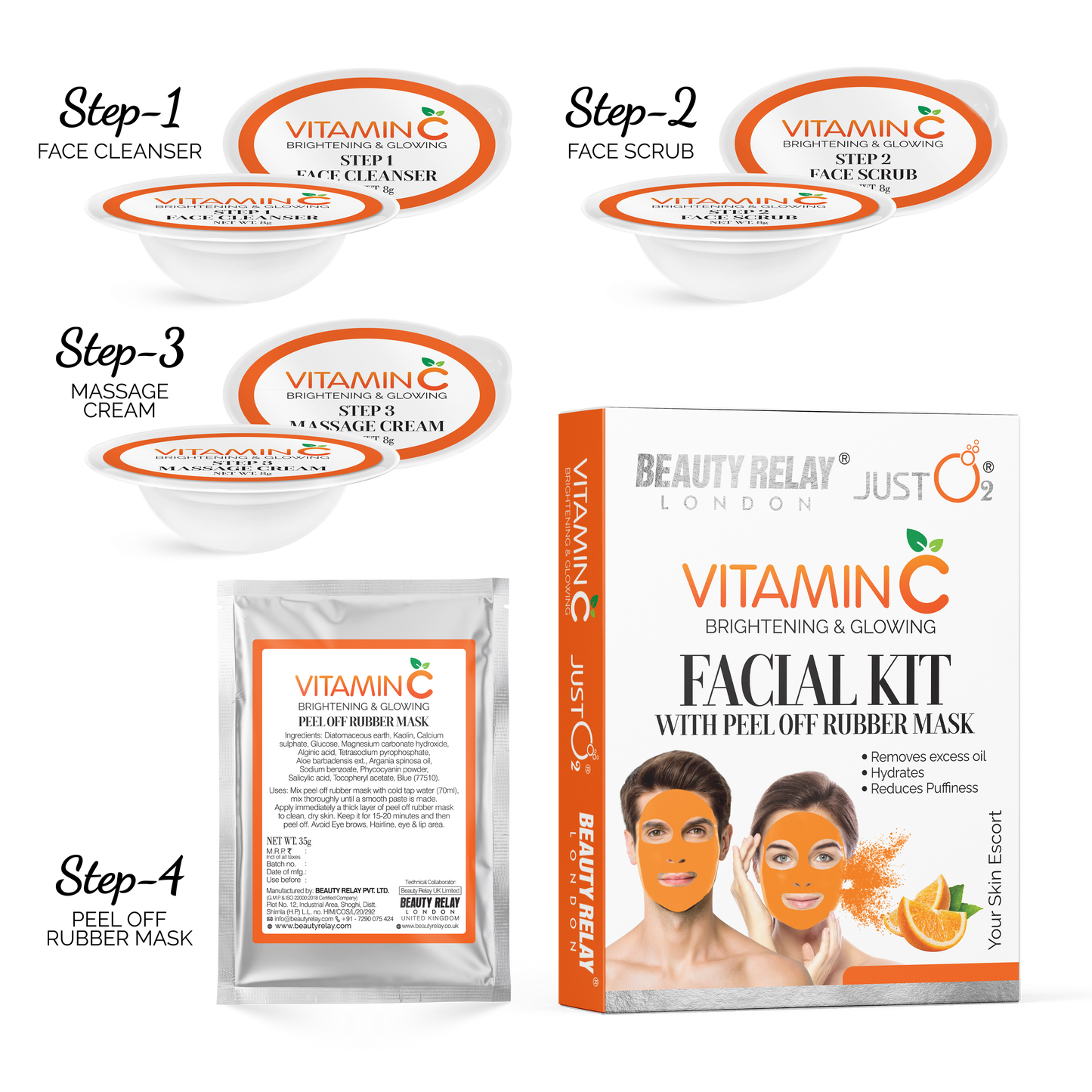 Vitamin C Facial Kit With Peel-Off Rubber Mask