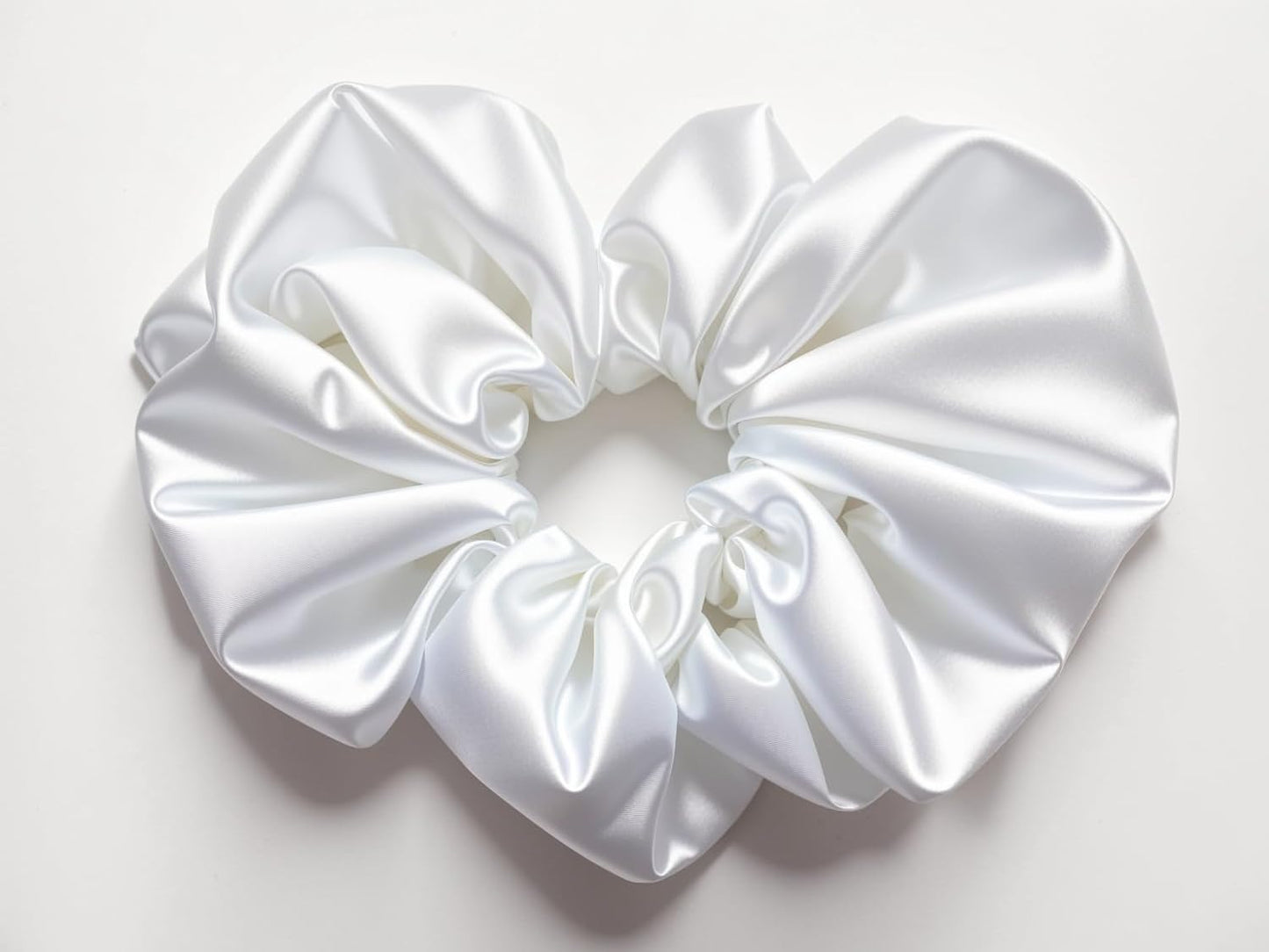 Satin Scrunchies - Set of 2 - Black & White