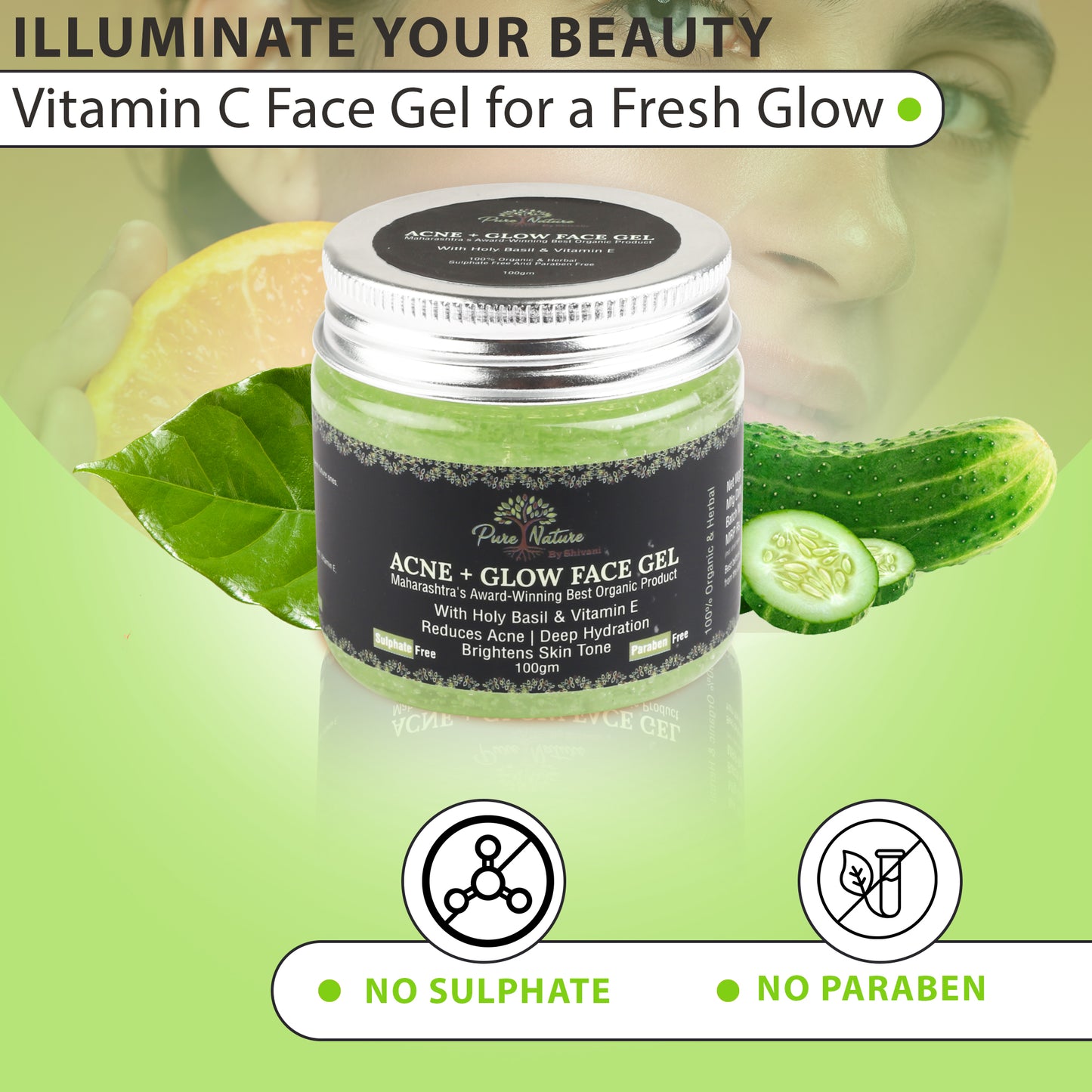 Pure Nature Acne + Glow Face Gel