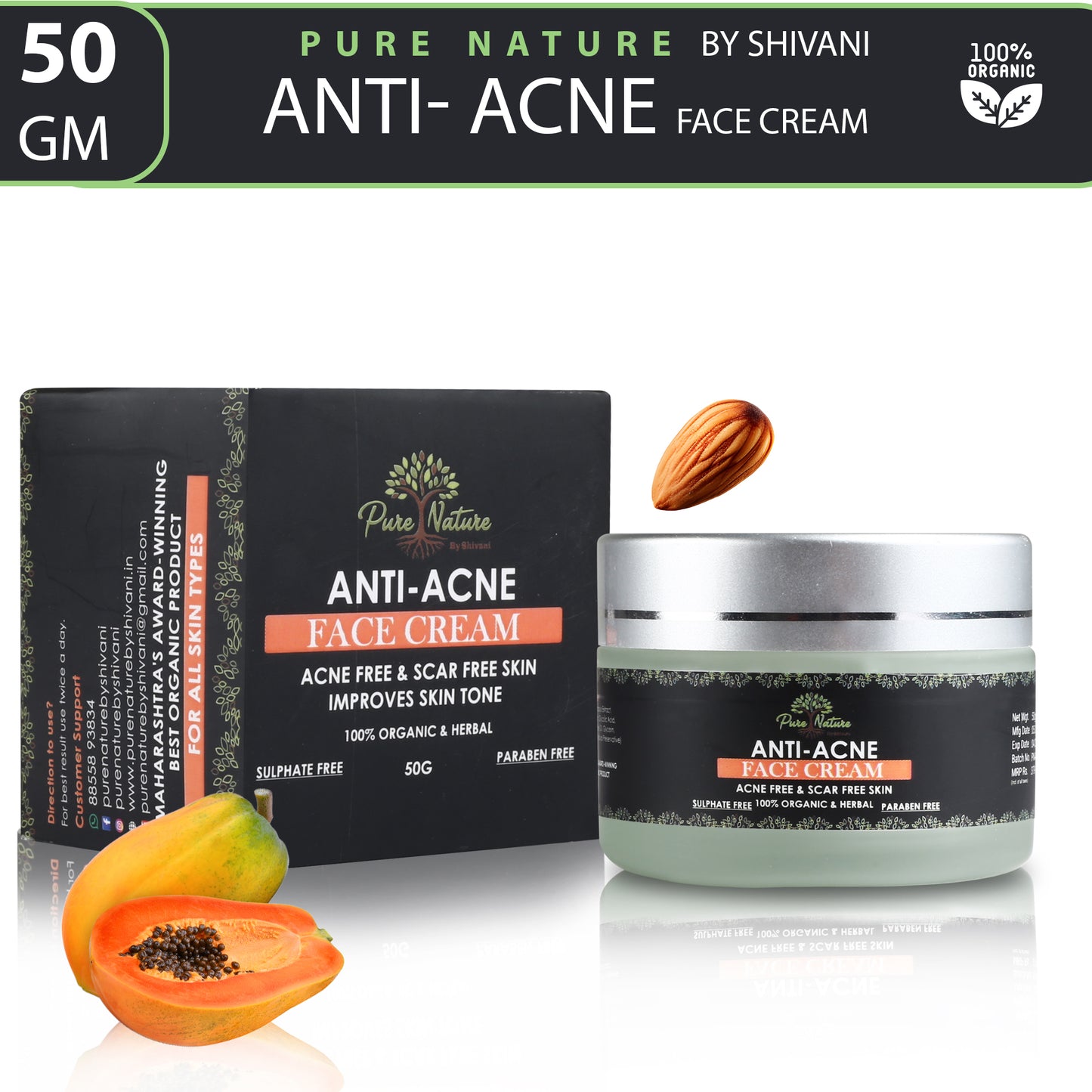 Pure Nature Anti-Acne Face Cream