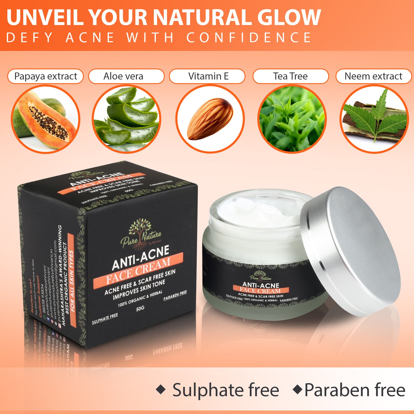Pure Nature Anti-Acne Face Cream