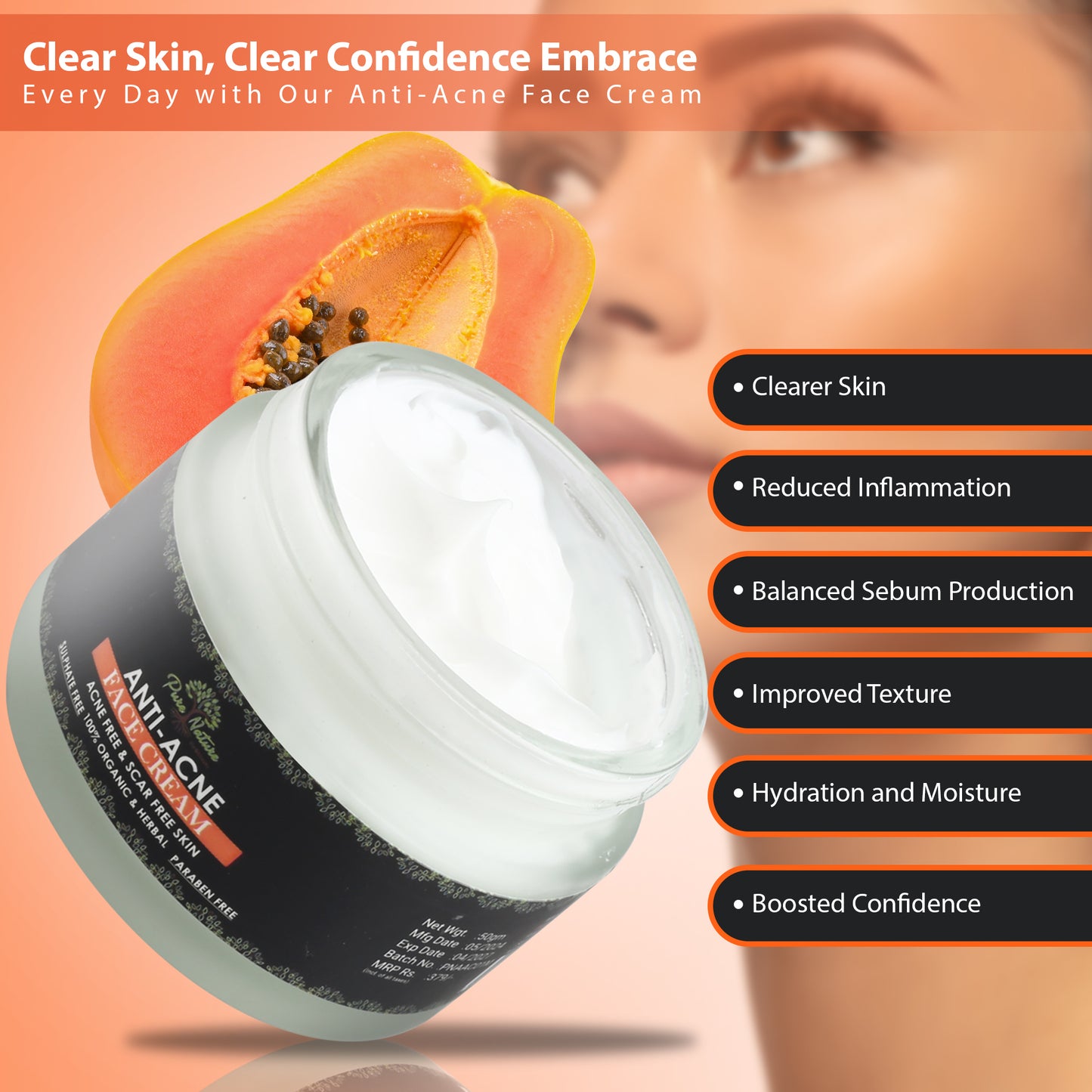 Pure Nature Anti-Acne Face Cream