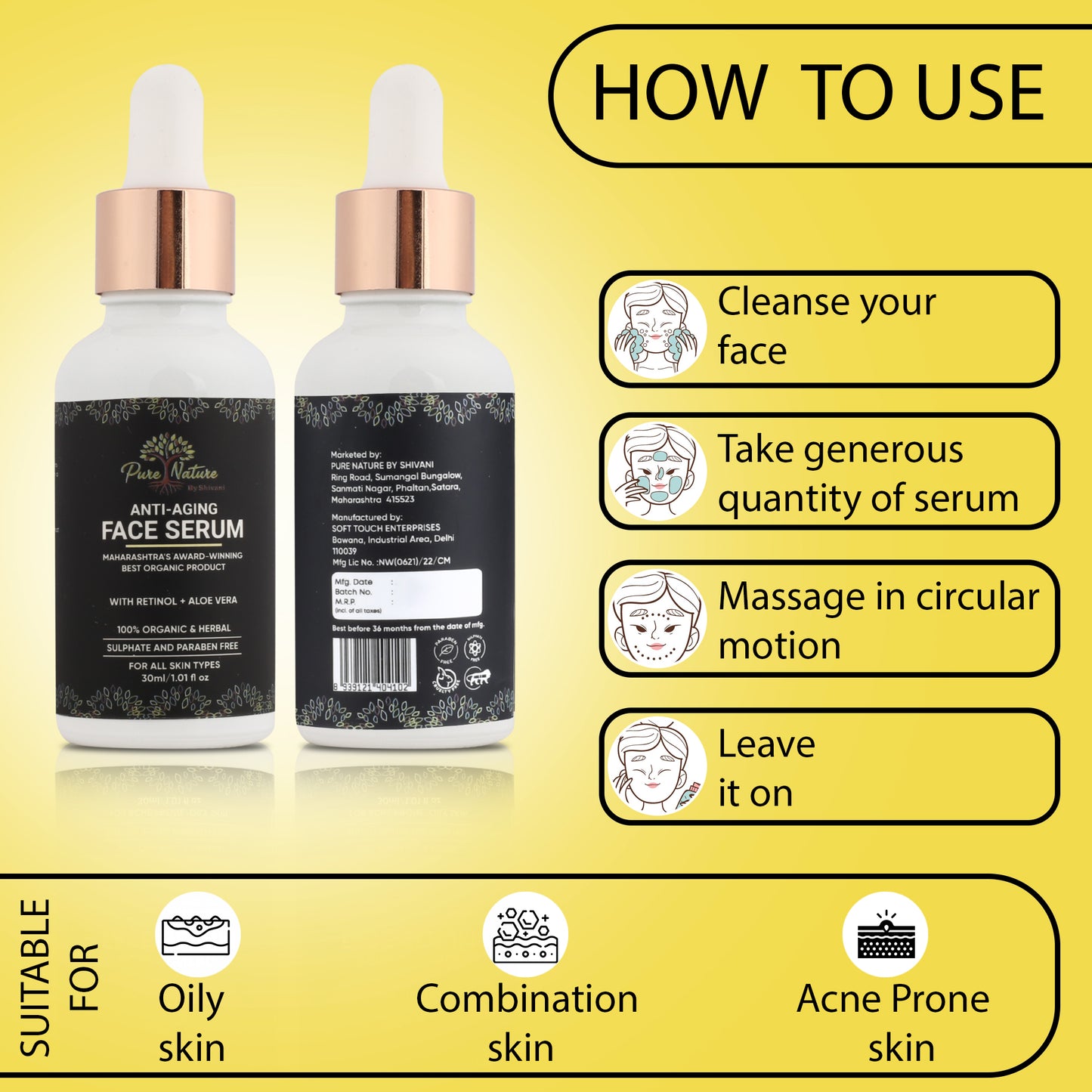 Pure Nature Anti-Aging Face Serum