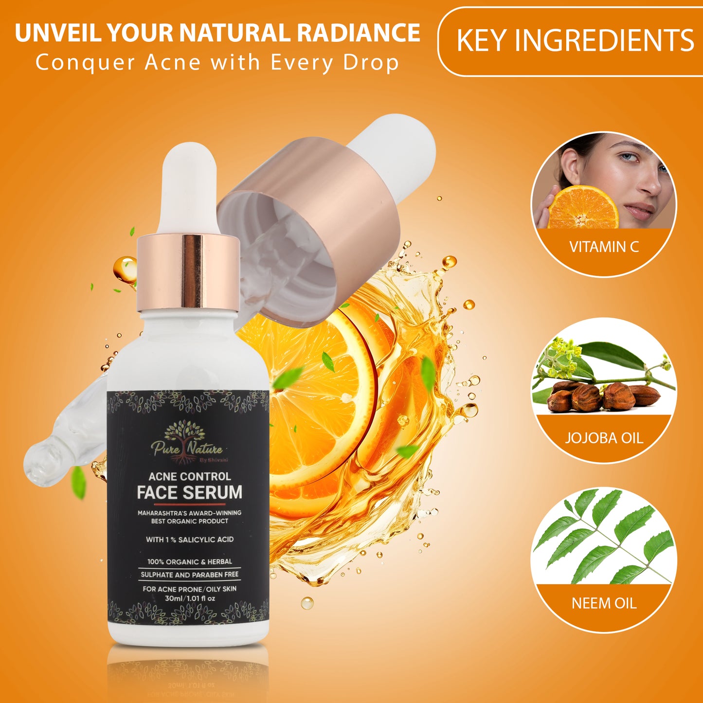 Pure Nature Acne Control Face Serum