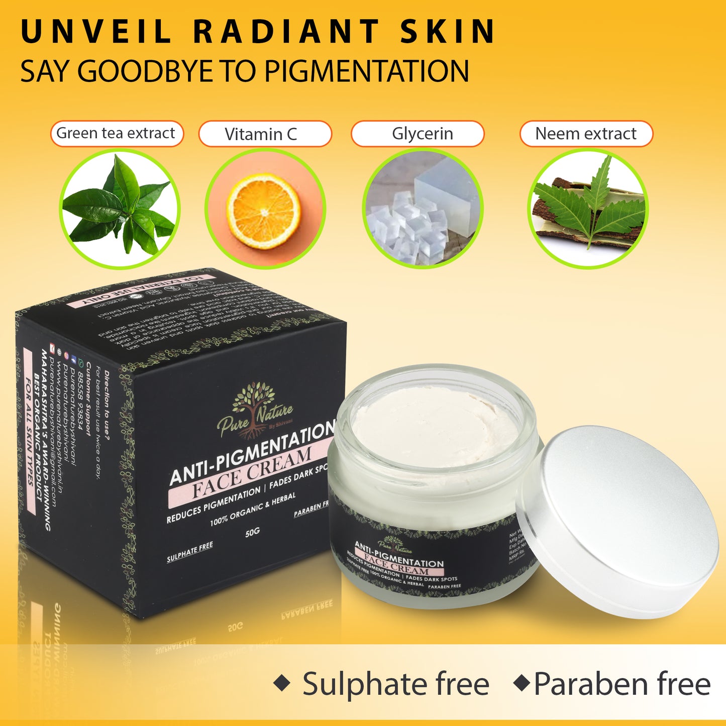 Pure Nature Anti-Pigmentation Face Cream