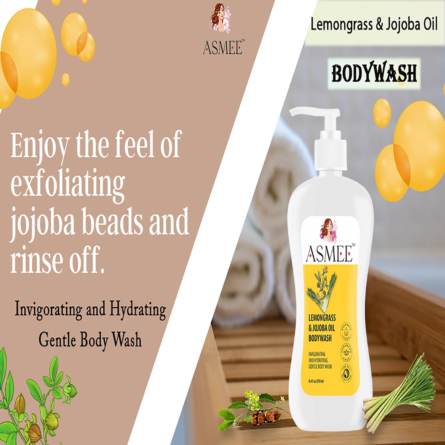 Lemongrass & Jojoba oil Bodywash