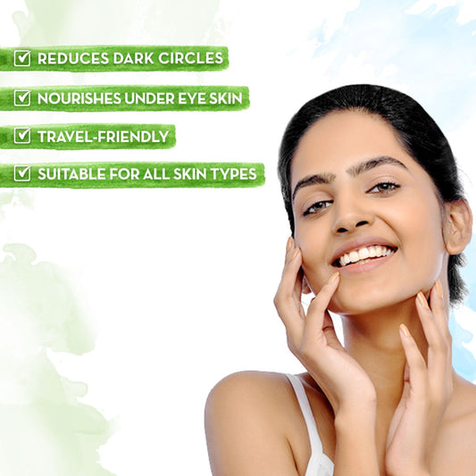 Bye Bye Dark Circles Eye Cream with Cucumber and Peptides for Dark Circles - 20 g | Reduces Dark Circles | Nourishes Under Eye Skin