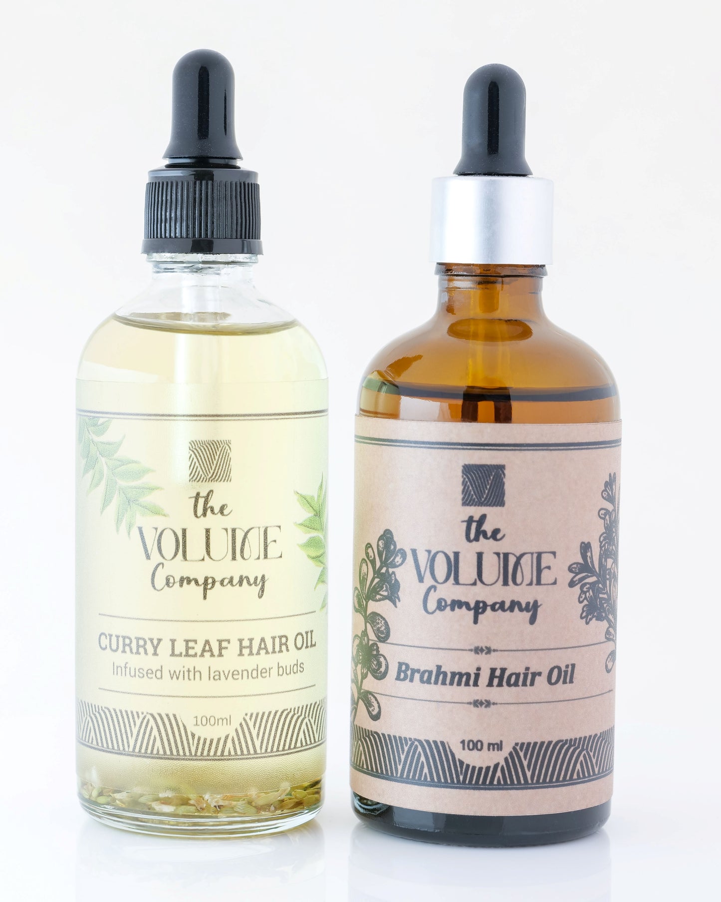 Combo of Brahmi Hair Oil (100 ml) & Curry Leaf Hair Oil (100 ml)