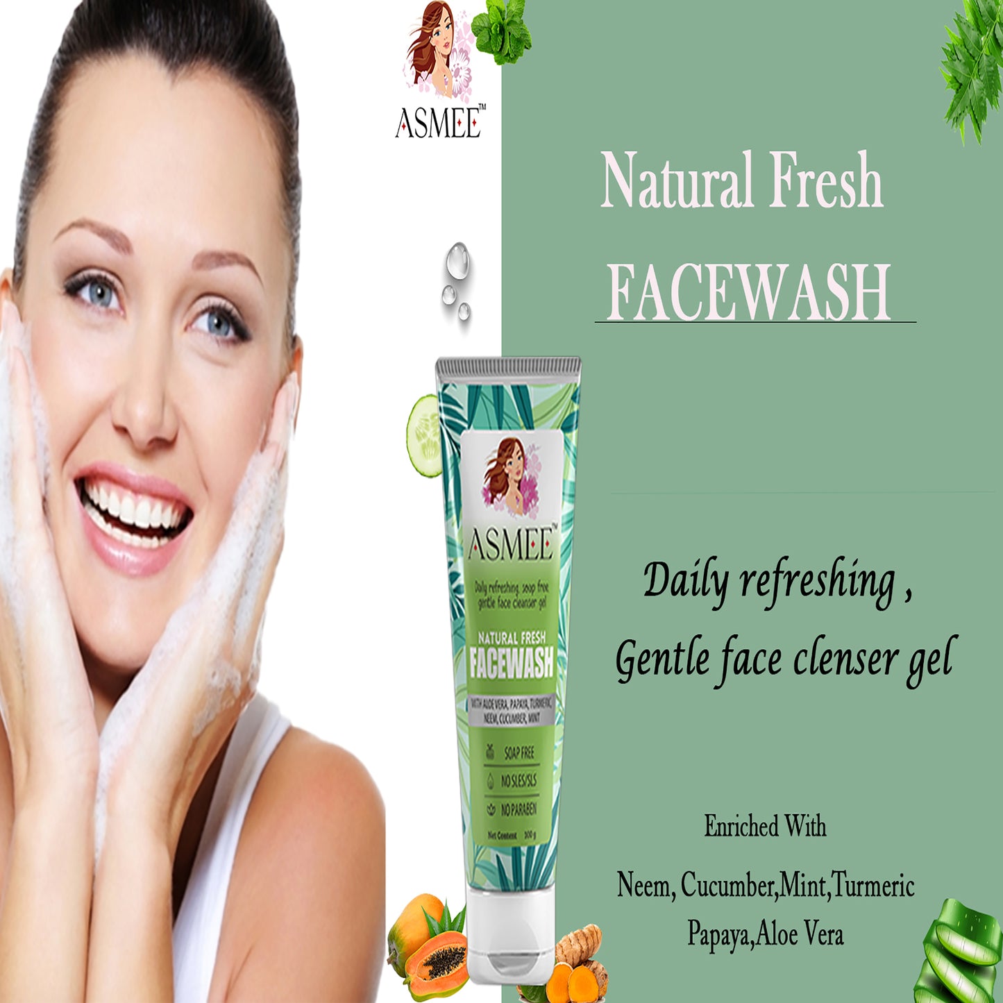 Asmee Natural Fresh Facewash
